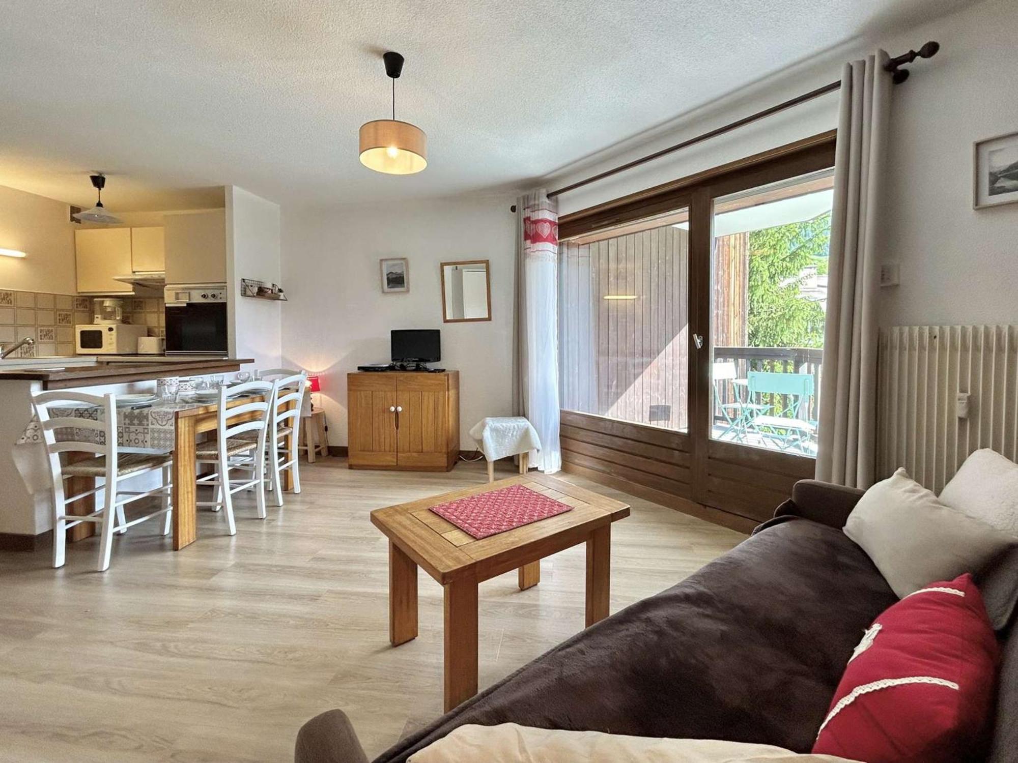Studio Avec Piscine Chauffee, Tennis & Balcon - 4 Couchages A Megeve - Fr-1-597-14 外观 照片