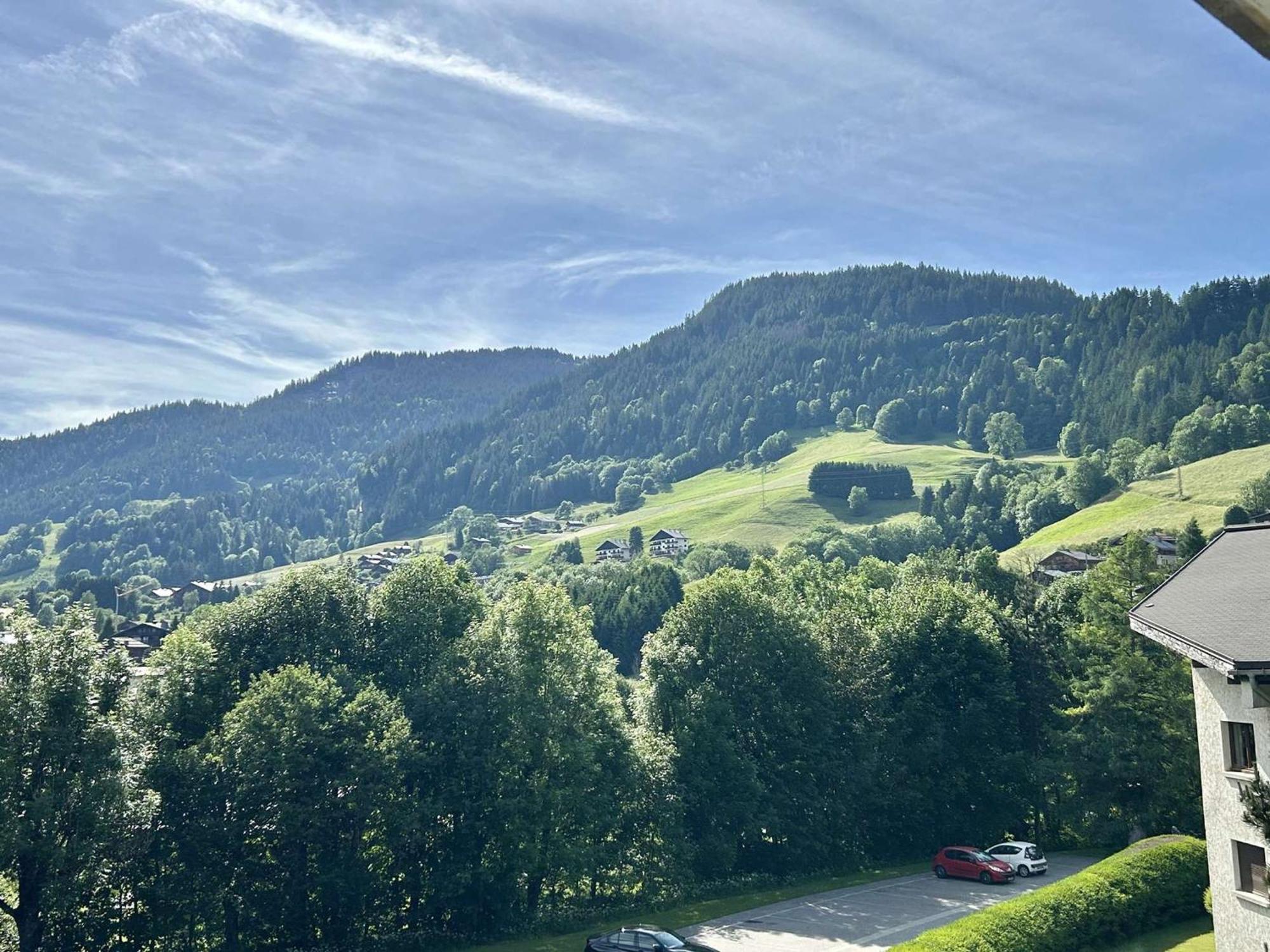 Studio Avec Piscine Chauffee, Tennis & Balcon - 4 Couchages A Megeve - Fr-1-597-14 外观 照片
